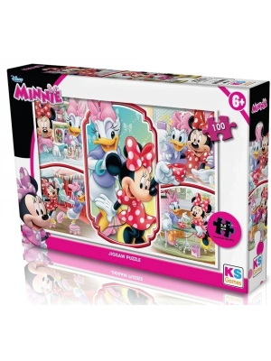 ÇOK SATAN KS Puzzle 100 Parça Minnie Mouse