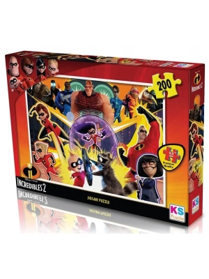 ÇOK SATAN KS Puzzle 200 Parça Incredibles