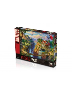ÇOK SATAN KS Puzzle 500 Parça House On The Cliff