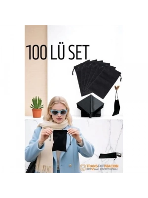 ® Kumaş Gözlük Kılıfı 50+50 Kılıf+Bezli SET Promosyon Gözlük Kılıfı