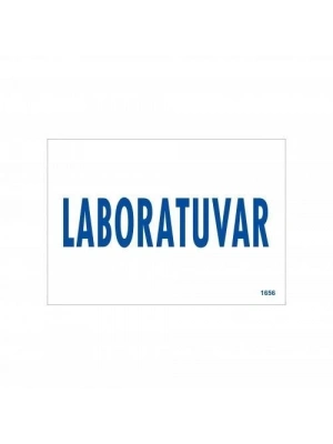 ® Laboratuvar Uyarı Levhası 17,5x25 KOD:1656