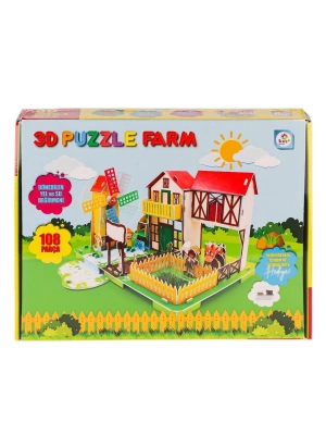 ÇOK SATAN LC0115 3D Boyutlu Çiftlik Puzzle -Laçokids