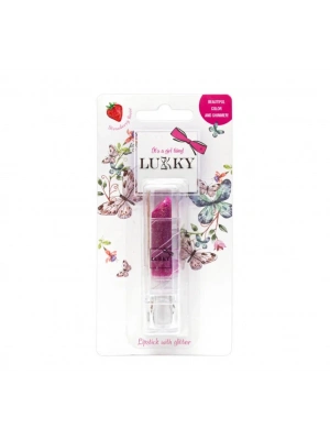 ÇOK SATAN Lukky Simli Ruj Lila Çilek Aromalı