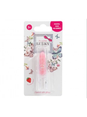 ÇOK SATAN Lukky Simli Ruj Pembe Çilek Aromalı