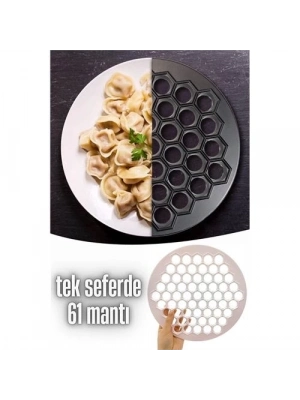 ÇOK SATAN Mantı Kalıbı Tek Seferde 61 Mantı Lallula Design