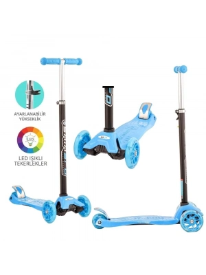 ÇOK SATAN Mavi Twist Işıklı Scooter Kırmızı