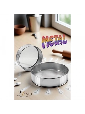 ÇOK SATAN Metal Un Eleği 15 ve 24 cm 2 li SET