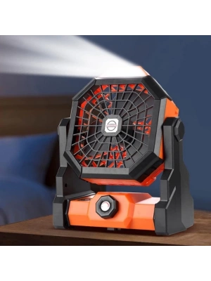 ÇOK SATAN Mini Şarjlı Ledli Kare Fan