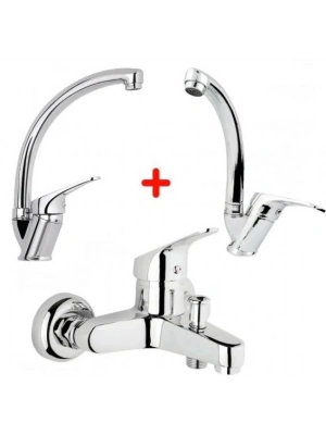 ÇOK SATAN Mix Banyo Bataryası Lavabo - Evye 3 Lü Avantajlı Set