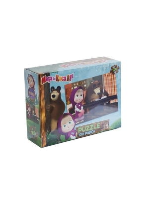 ÇOK SATAN MS7968 Maşa ile Koca Ayı 100 Parça Puzzle -LaçoKids