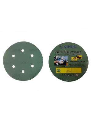 ® Nikon 52052 Kırılmaz Yeşil Cırt Zımpara 150X280 Kum 6 Delikli