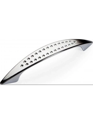 ® Noktalı Dolap Çekmece Kulpu 96 mm Krom