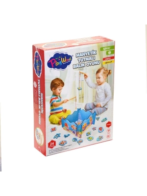ÇOK SATAN ONY-381 Onyıl, Ahşap, Manyetik Tutmalı Balık Oyunu