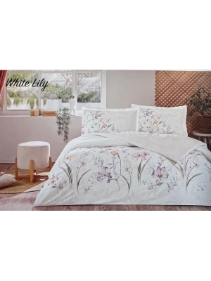 ÇOK SATAN Özdilek Çift Kişilik Ranforce Nevresim Takımı White Lily