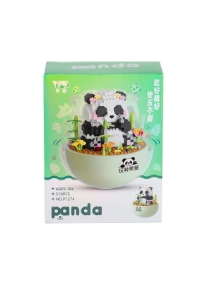ÇOK SATAN P1274 Panlos Panda Blok Seti 510 Parça -Vagon life