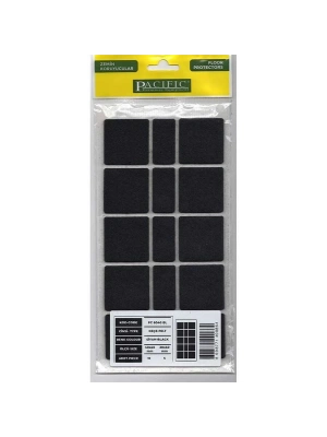 ® Pacific 6040 BL Yapışkanlı Keçe  40 mm X 40 mm Siyah