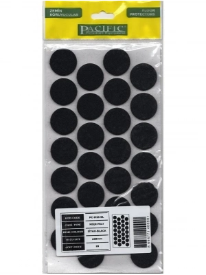 ® Pacific 6128 BL Yapışkanlı Keçe 28 mm Siyah