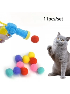 ÇOK SATAN Peluş Top Atan İnteraktif Kedi Oyuncağı