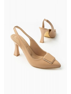 Pıert Nude Cilt Topuklu Ayakkabı