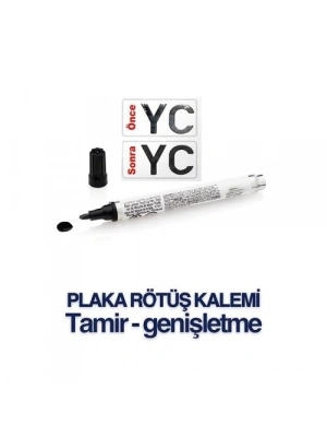 ÇOK SATAN Plaka Yazma Rötüş Kalemi Plaka Kalemi SİYAH