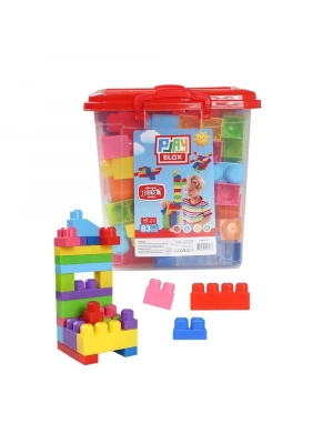 ÇOK SATAN Play Blox Yapı Oyuncakları 83 Parça Kovalı Parlak Renkler Mega Blok Seti 3073