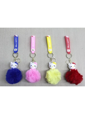 ÇOK SATAN Ponponlu Hello Kitty Anahtarlık Alk4247