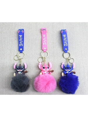 ÇOK SATAN Ponponlu Stitch Anahtarlık Alk4245