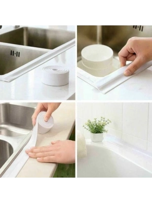 ÇOK SATAN Pratik Beyaz Su Sızdırmaz Lavabo Kenar Bandı (3.2m)