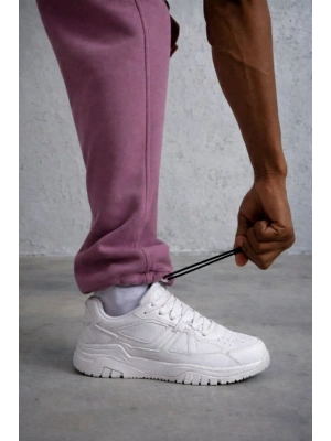 Baggy Alt Eşofman - Gül Kurusu