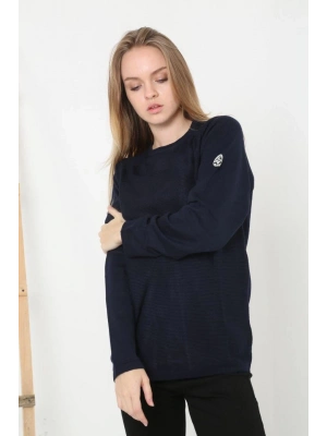 Biskilet Yaka Kolu Armalı - Lacivert