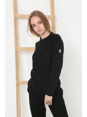 Biskilet Yaka Kolu Armalı - Siyah