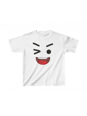 Çocuk Baskılı T-Shirt - Beyaz