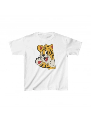 Çocuk Baskılı T-Shirt - Beyaz