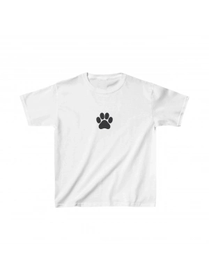 Çocuk Baskılı T-Shirt - Beyaz