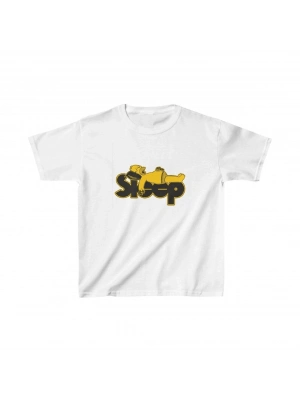 Çocuk Baskılı T-Shirt - Beyaz