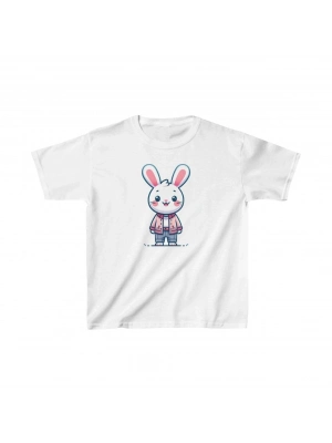 Çocuk Baskılı T-Shirt - Beyaz