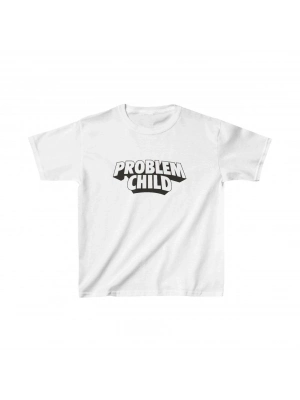 Çocuk Baskılı T-Shirt - Beyaz