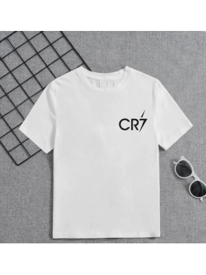 Çocuk Baskılı T-Shirt - Beyaz