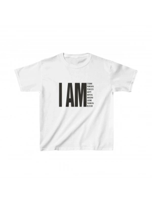 Çocuk Baskılı T-Shirt - Beyaz