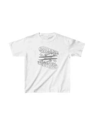 Çocuk Baskılı T-Shirt - Beyaz