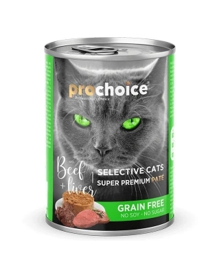 ÇOK SATAN Pro Choice Selective Biftek ve Ciğerli Yetişkin Konserve Kedi Maması 400 Gr
