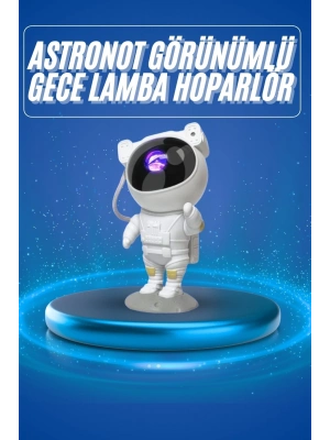 ÇOK SATAN Projeksiyon Astronot Lamba Speaker Sevimli Astronot Bluetooth Hoparlör