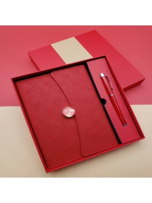 ÇOK SATAN Promosyon Defter Kalem Seti Kırmızı Renk
