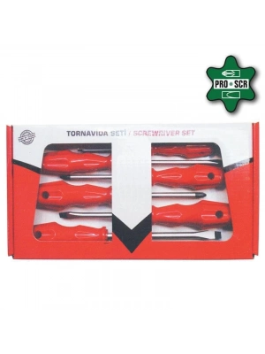 ® Proscr 02645 Karışık Tornavida Seti 7 Parça