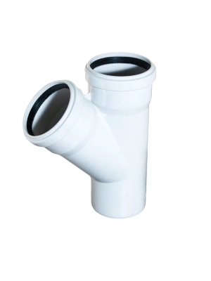 ® Pvc Atık Su Borusu 125x110 Tek Çatal 45 Derece 10 Adet