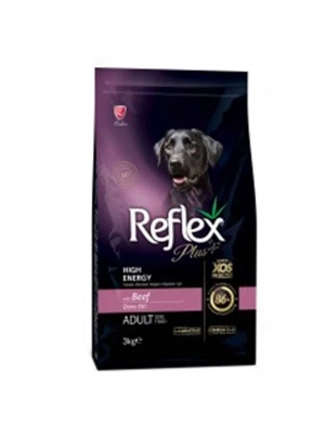 ÇOK SATAN Reflex Plus Biftekli High Energy Yetişkin Köpek Maması 3 Kg
