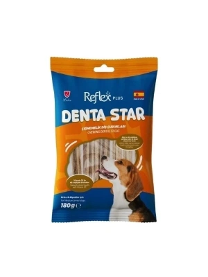 ÇOK SATAN Reflex Plus Denta Star Çiğnemelik Diş Çubukları Orta Irk Yetişkin Köpek Ödül Maması 180 Gr
