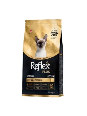 ÇOK SATAN Reflex Plus Siamese Hypoallergenic Tavuklu Yavru Kedi Maması 1.5 Kg
