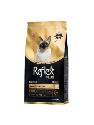ÇOK SATAN Reflex Plus Siamese Hypoallergenic Tavuklu Yetişkin Kedi Maması 1.5 Kg