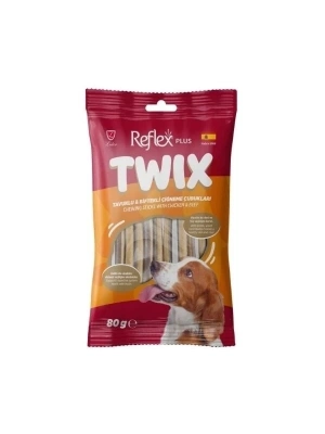 ÇOK SATAN Reflex Plus Twix Tavuklu ve Biftekli Çiğneme Çubukları Köpek Ödül Maması 80 Gr